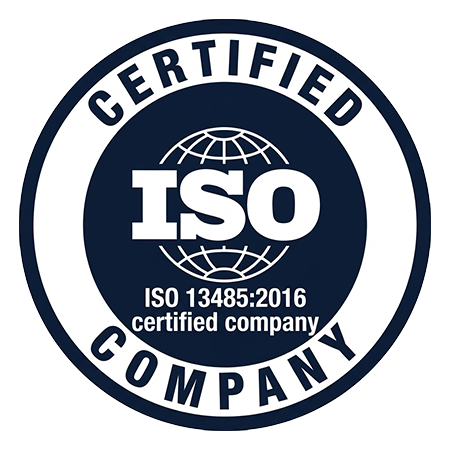 ISO 13485:2016 Certified Company Badge